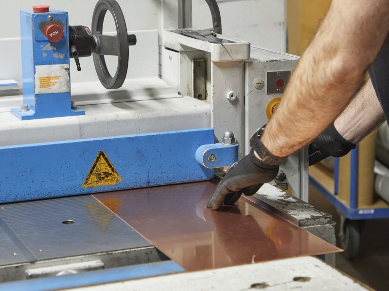 Buy Copper sheets as custom cutting or standard format online at Modulor  Online Shop