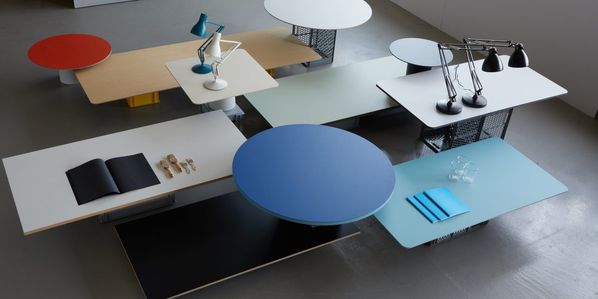 Melamine, linoleum or HPL? Choose the right E2 table top