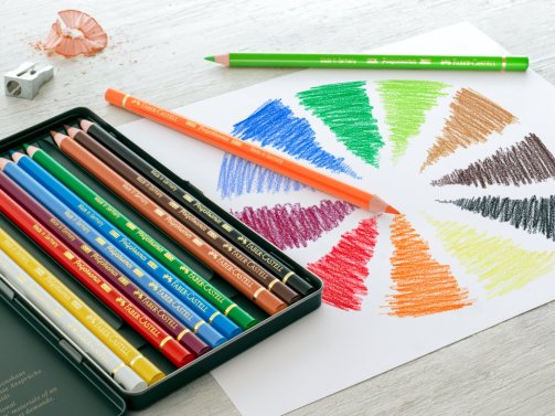 Which drawing surface is suitable for Polychromos colored pencils?