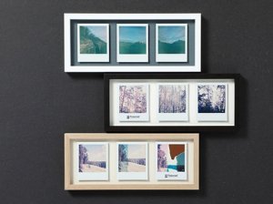 Enmarcando tres Polaroids perfectamente