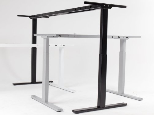 T Tisch Standard: Bürotisch mit einfacher Höhenverstellung