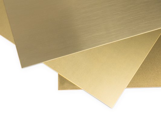 Brass sheet cut to size