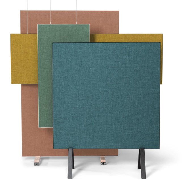 Sound absorber variants - mobile, on the wall or from the ceiling
