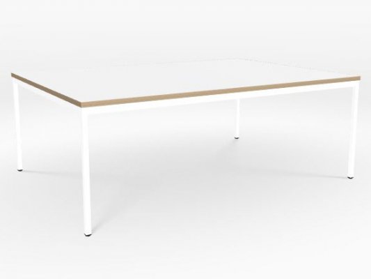 The M table in white