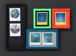 Enmarcando perfectamente dos Polaroids