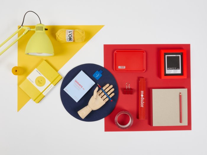 Amarillo, rojo, azul al estilo Bauhaus