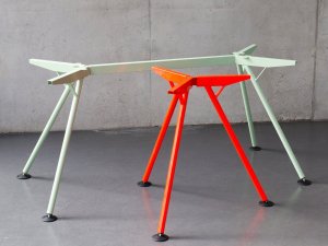 Tablero de mesa redondo e individual que busca... una base con estilo 