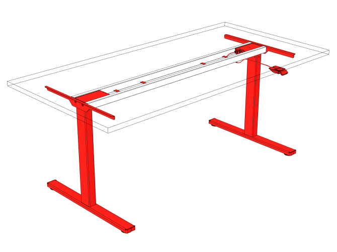 T Tisch Standard: Der höhenverstellbare Schreibtisch für ergonomisches Arbeiten