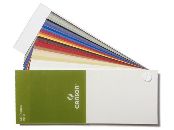 Canson Velin-Zeichenpapier Mi-Teintes, Farbfächer