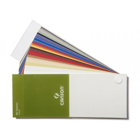 Papel de dibujo Canson Vellum Mi-Teintes, Abanico de colores 160 g/m², abanico de colores, 50 colores (70 x 165)