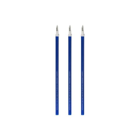 Legami gel roller refills Erasable Pen, set 3 pieces, thickness 0.7 mm, blue