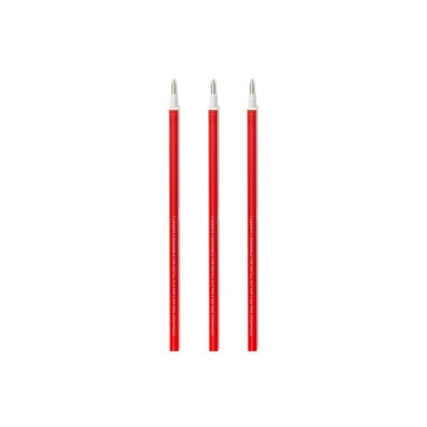 Legami Gelrollerminen Erasable Pen, Set 3 Stück, Stärke 0,7 mm, rot