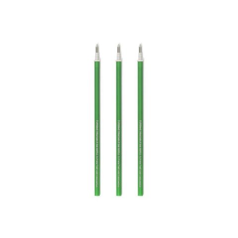 Legami Ricariche per gel roller Penna cancellabile, set 3 pezzi, spessore 0,7 mm, verde