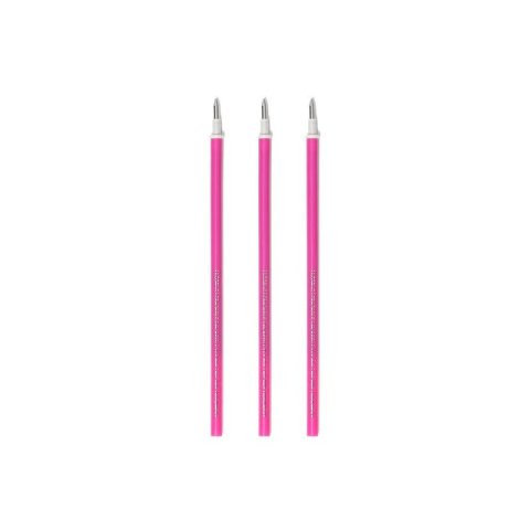Legami Gelrollerminen Erasable Pen, Set 3 Stück, Stärke 0,7 mm, rosa