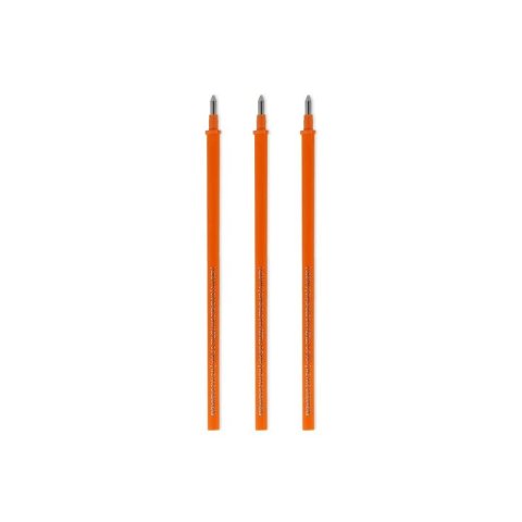 Legami Ricariche per gel roller Penna cancellabile, set 3 pezzi, spessore 0,7 mm, arancione