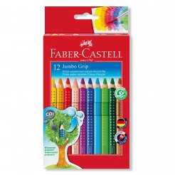 Matita colorata Faber-Castell Jumbo Grip, set di 12 pezzi