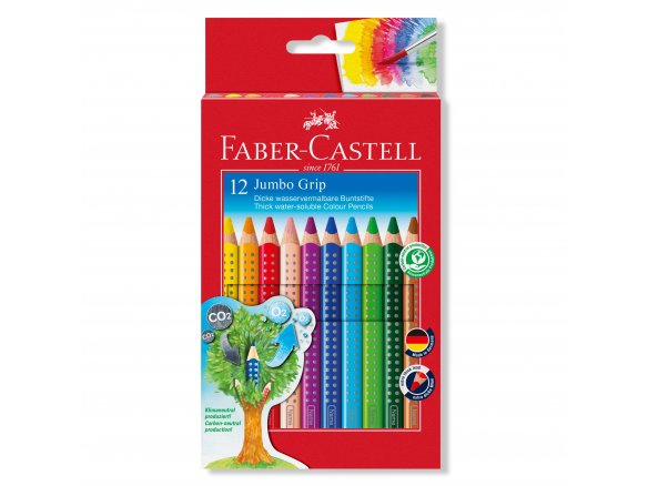 Faber-Castell Farbstift Jumbo Grip, 12er-Set