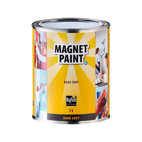 Magpaint Magnetfarbe Metalldose 1000 ml, dunkelgrau