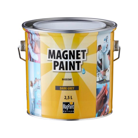Magpaint Magnetfarbe Metalldose 2500 ml, dunkelgrau