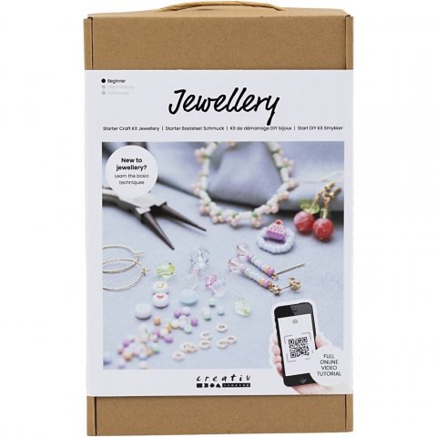 DIY set, jewelry inkl. div. Perlen, Zubehör, leuchtende Farben