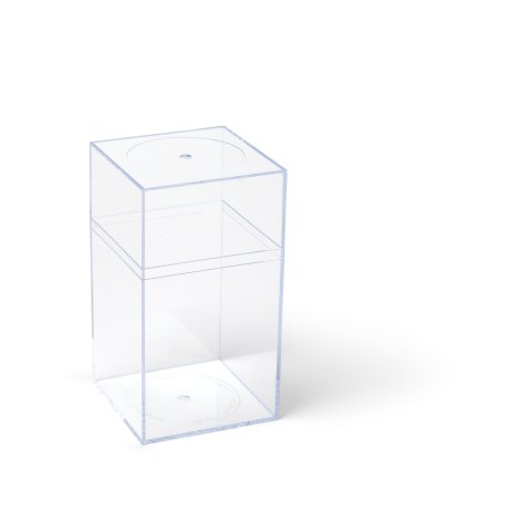 Kunststoffbox Momabox Serie M, transparent Nr. 10, crystal, 8,7 x 8,7 x 16,3 cm