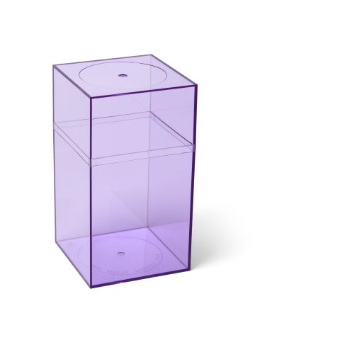 Kunststoffbox Momabox Serie M, transparent Nr. 12, lavender, 10,2 x 10,2 x 18,4 cm