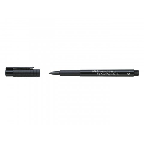 Penna per artisti Faber-Castell Pitt 1,5 Penna a inchiostro, punta del proiettile 1,5 mm, nero