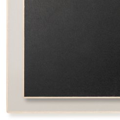 Modulor piano del tavolo in linoleum con bordo in rovere