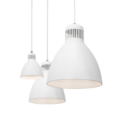 Lampada a sospensione Luxo L-1 P E27/A60, ø180 mm, h=200 mm, bianco, satinato