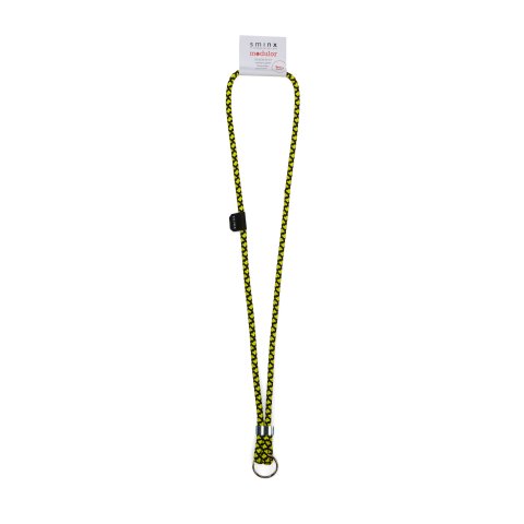 Sminx Smart Strings Schlüsselband Modulor Edition l = 55 cm, schwarz-gelbe Diamanten