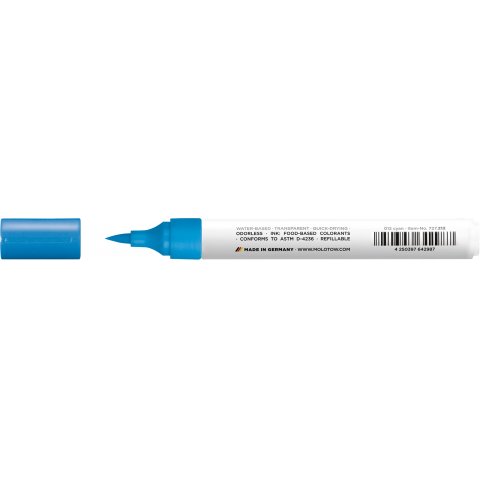 Molotow Aqua Color Brush Marker Brush tip, cyan (012)