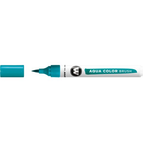Molotow Aqua Color Brush Marker Punta del pennello, blu turchese (013)