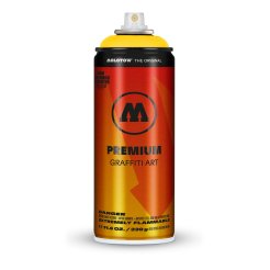 Vernice spray Molotov Premium, vaso 400 ml, giallo segnale (004)