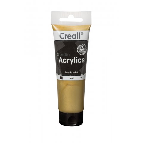 Creall metallic paint PE-tube, 120 ml, gold (19)