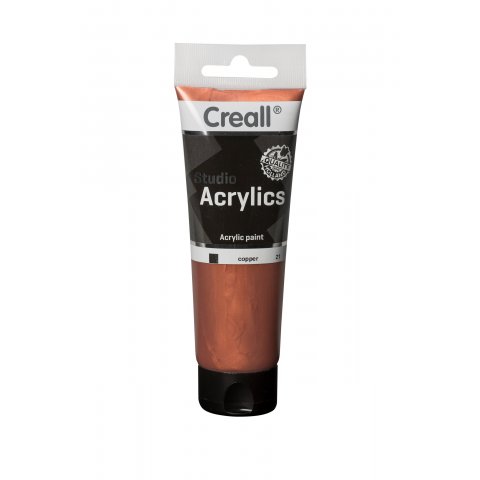Creall metallic paint PE-tube, 120 ml, copper (21)
