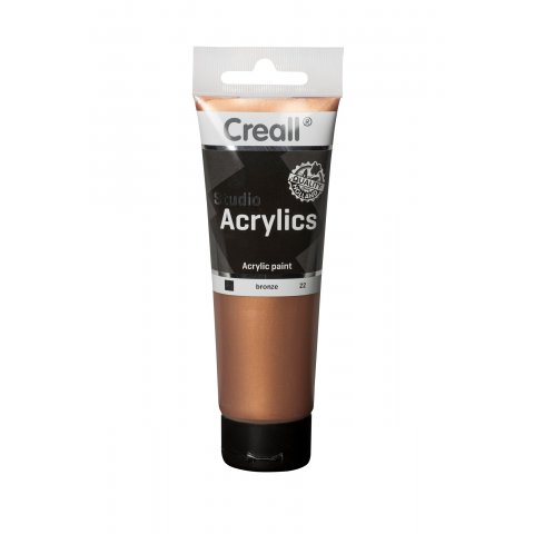Creall metallic paint PE-tube, 120 ml, bronze (22)
