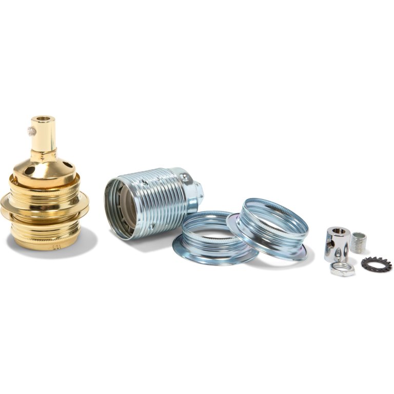 E27 Fassung Metall mit Aussengewinde