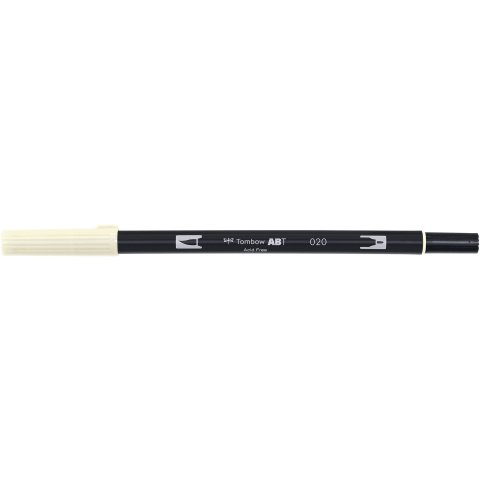 Tombow Dual Brush Pen ABT, 2 tips: Brush/Fine pen, peach