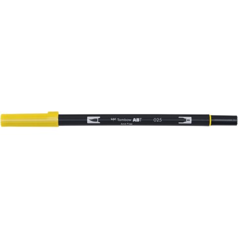 Tombow Dual Brush Pen ABT, 2 tips: Brush/Fine pen, light orange