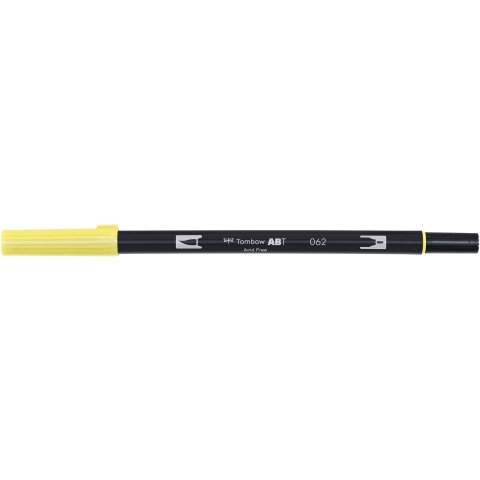 Tombow Dual Brush Pen ABT, 2 tips: Brush/Fine pen, pale yellow