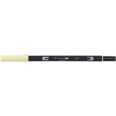 Tombow Dual Brush Pen ABT, 2 puntas: Pincel/fino Bolígrafo, amarillo bebé