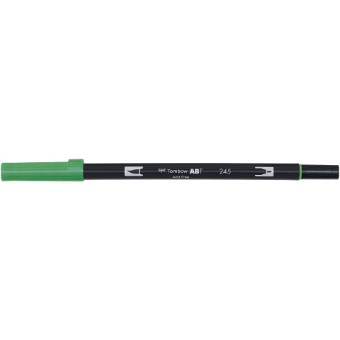 Tombow Dual Brush Pen ABT, 2 tips: Brush/Fine pen, sap green
