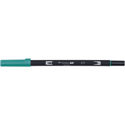 Tombow Dual Brush Pen ABT, 2 Spitzen: Pinsel/fein Stift, sea blue