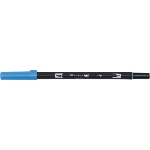 Tombow Dual Brush Pen ABT, 2 tips: Brush/Fine pen, cyan