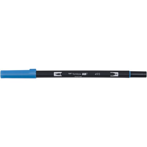 Tombow Dual Brush Pen ABT, 2 tips: Brush/Fine pen, reflex blue