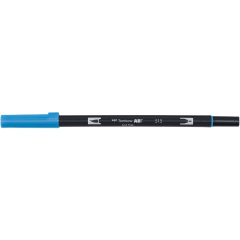 Tombow Dual Brush Pen ABT, 2 punte: Pennello/fine Penna, azzurro