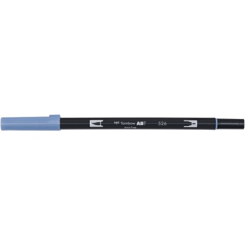 Tombow Dual Brush Pen ABT, 2 puntas: Pincel/fino Bolígrafo, azul verdadero