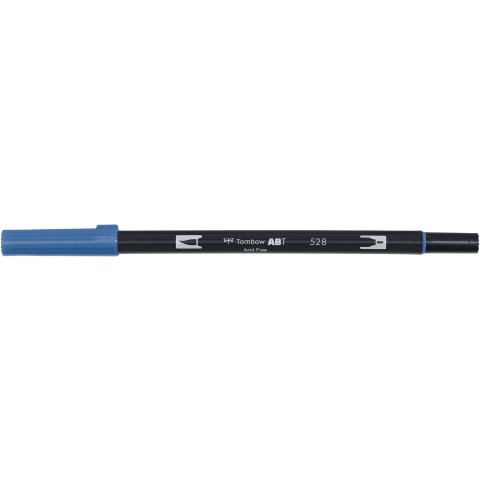 Tombow Dual Brush Pen ABT, 2 tips: Brush/Fine pen, navy blue