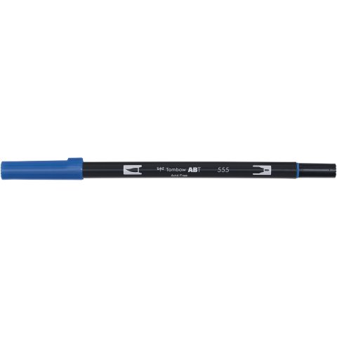 Tombow Dual Brush Pen ABT, 2 puntas: Pincel/fino Bolígrafo, color ultramarino