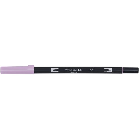 Tombow Dual Brush Pen ABT, 2 tips: Brush/Fine pen, orchid